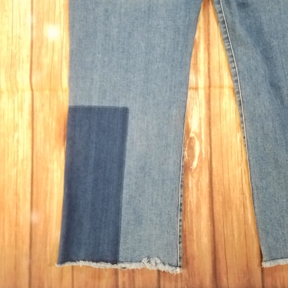 Vintage True Religion Jeans 33 Stovepipe Medium/Dark Wash Sand Blasted Raw Hem - Picture 7 of 14